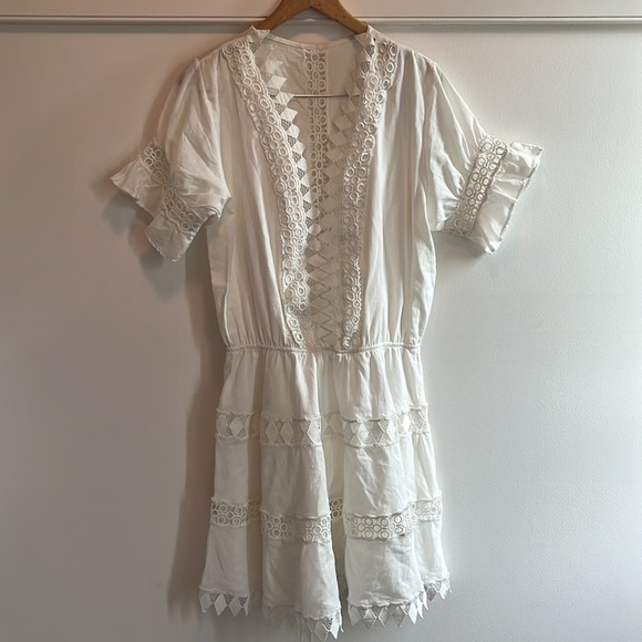 Anthropologie Peixoto Embroidered Lace Cover-Up Dress Size L NWT READ - Picture 9 of 17